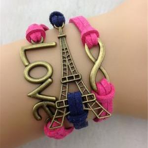 1 Pc Love Infinite Fashion Eiffel/love/8 Braids..